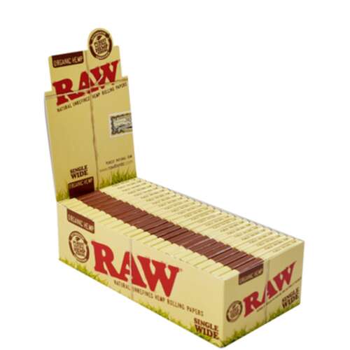 RAW HEMP SINGLE WIDE 25PK