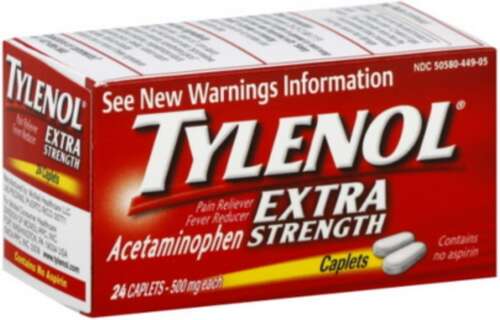 TYLENOL EXTRA STR 500MG 24/1CT