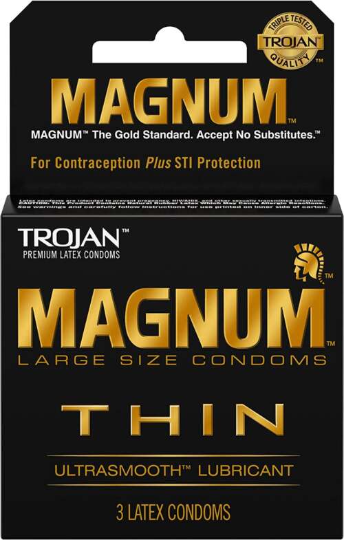 TROJAN MAGNUM THIN 3PK 6CT