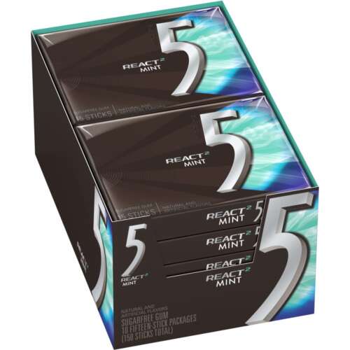 WRIGLEY 5 REACT MINT 10/15 PK