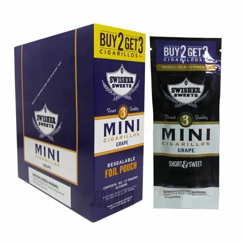 SWISHER SWT MINI GRAPE 15/3PK