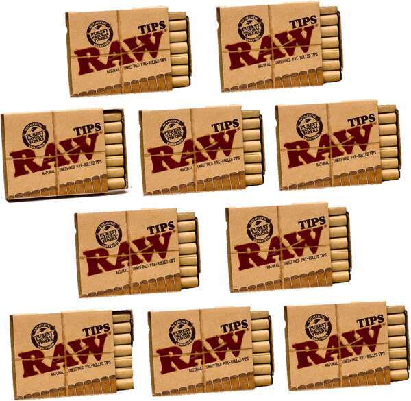 RAW PREROLL TIPS CAN 20CT