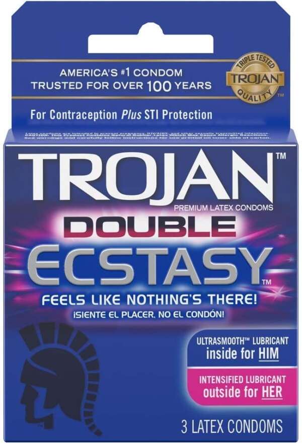 TROJAN DOUBLE ECSTASY 3PK 6CT