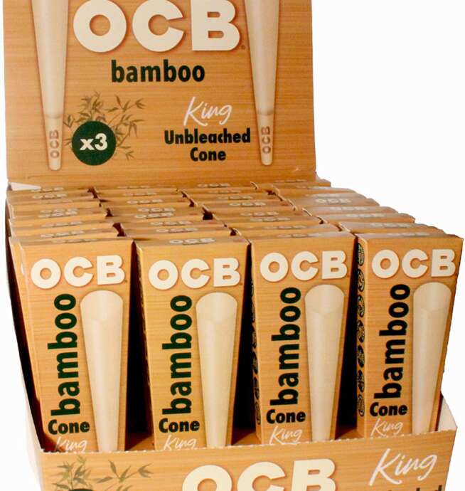 OCB BAMBOO CONE KING SI 32/3PK