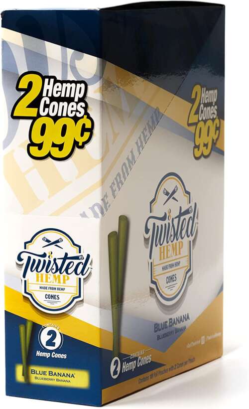 TWISTED HEMP CONE CALIF 10/2PK