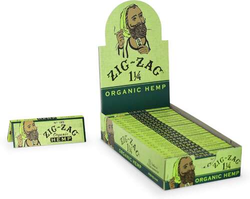 ZIG ZAG 1 1/4 HEMP PAPERS 24CT
