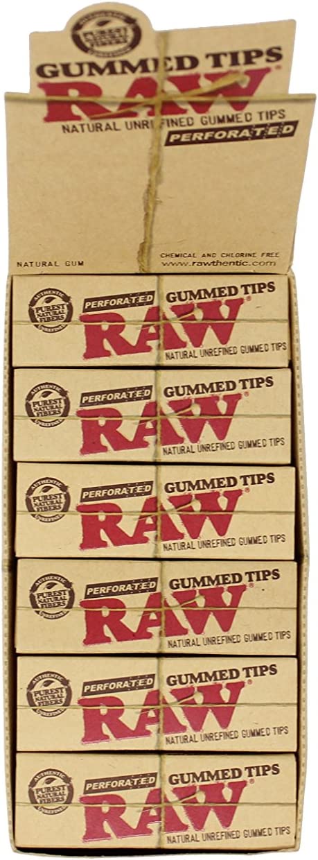 RAW GUMMED TIPS PERFORATED