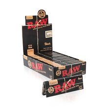 RAW BLACK 1 1/4 PAPPER 24CT