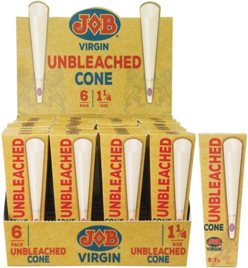 JOB UNBLEACH CONE 1 1/4 24/6PK