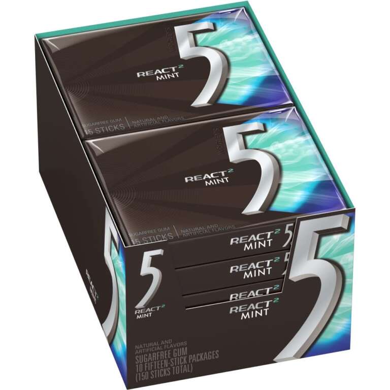 WRIGLEY 5 REACT MINT 10/15 PK