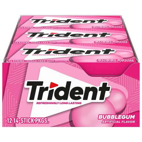 TRIDENT BUUBLE GUM14/12 PK