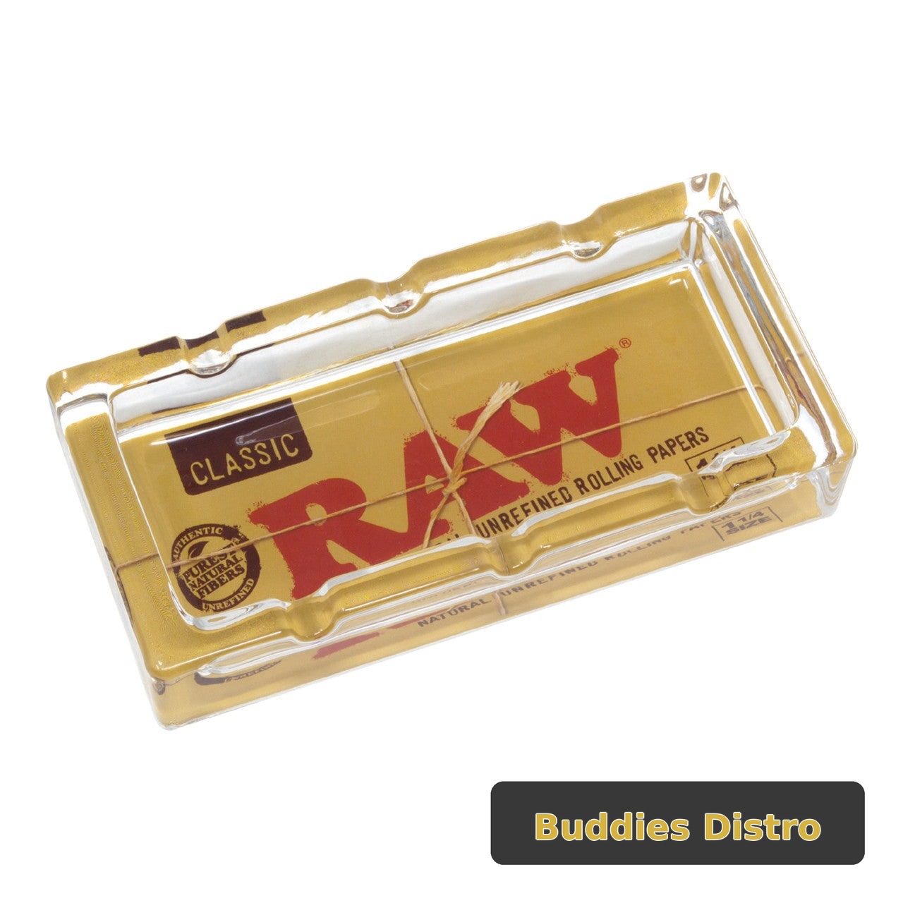 RAW 6" GLASS CLASSIC ASHTRAY