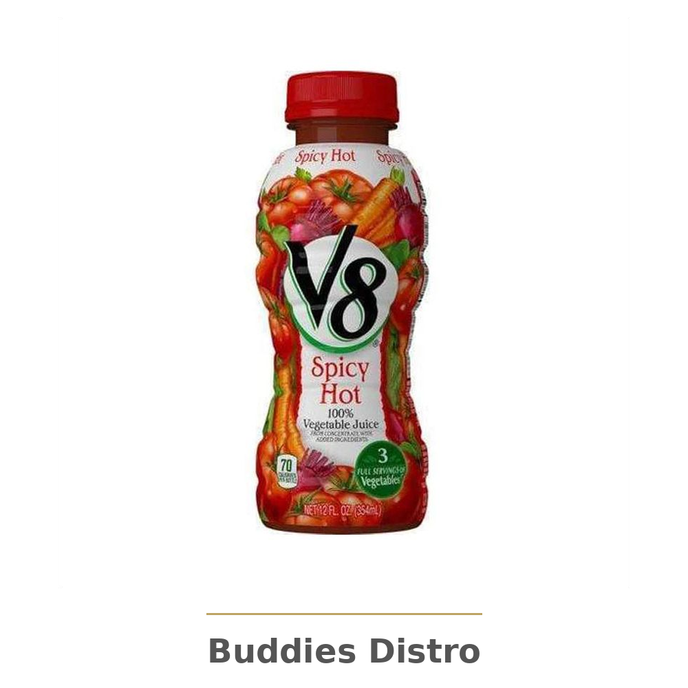 V8 HOT & SPIC JUICE 12OZ 12CT
