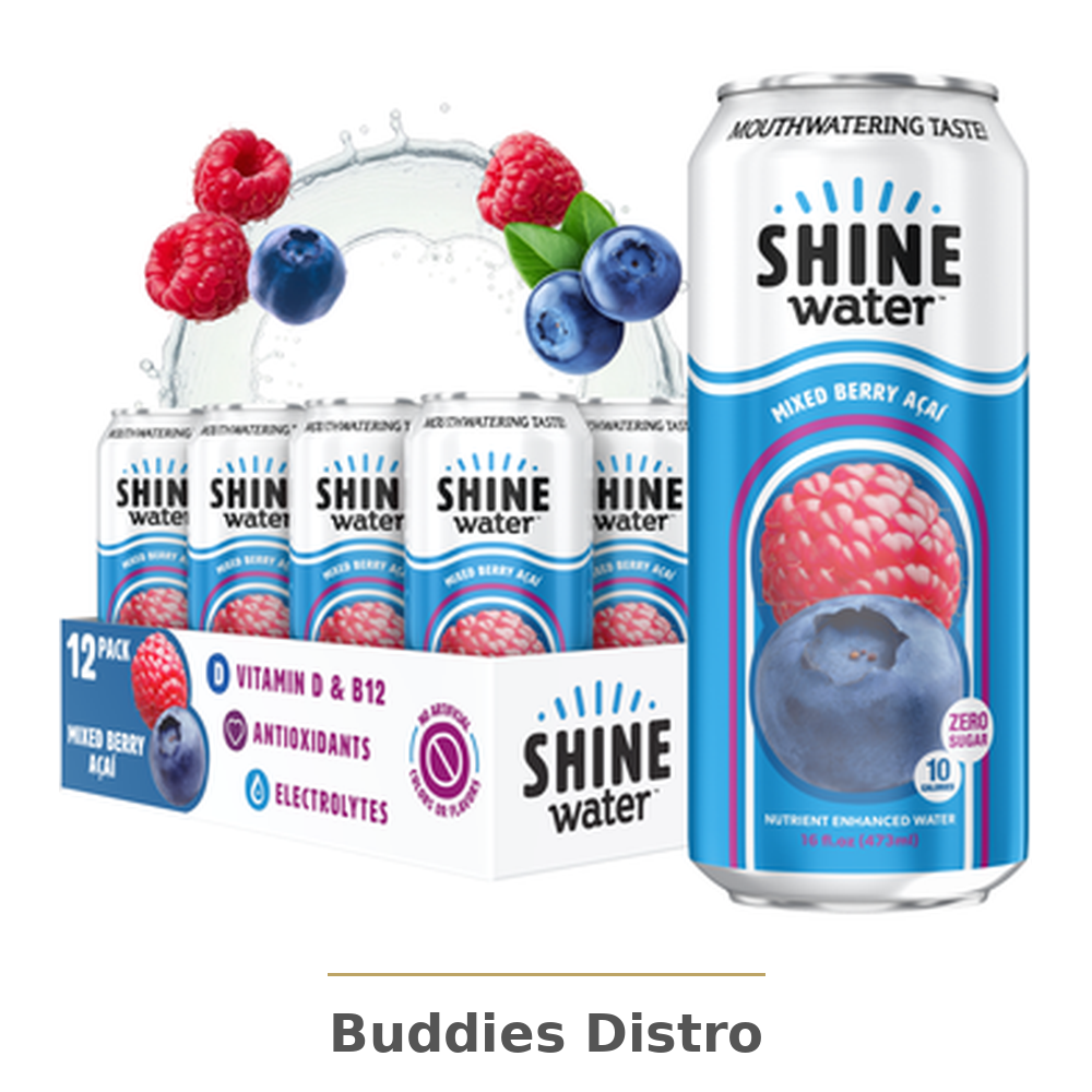 SHINE WATER MIXED BERRY12/16OZ