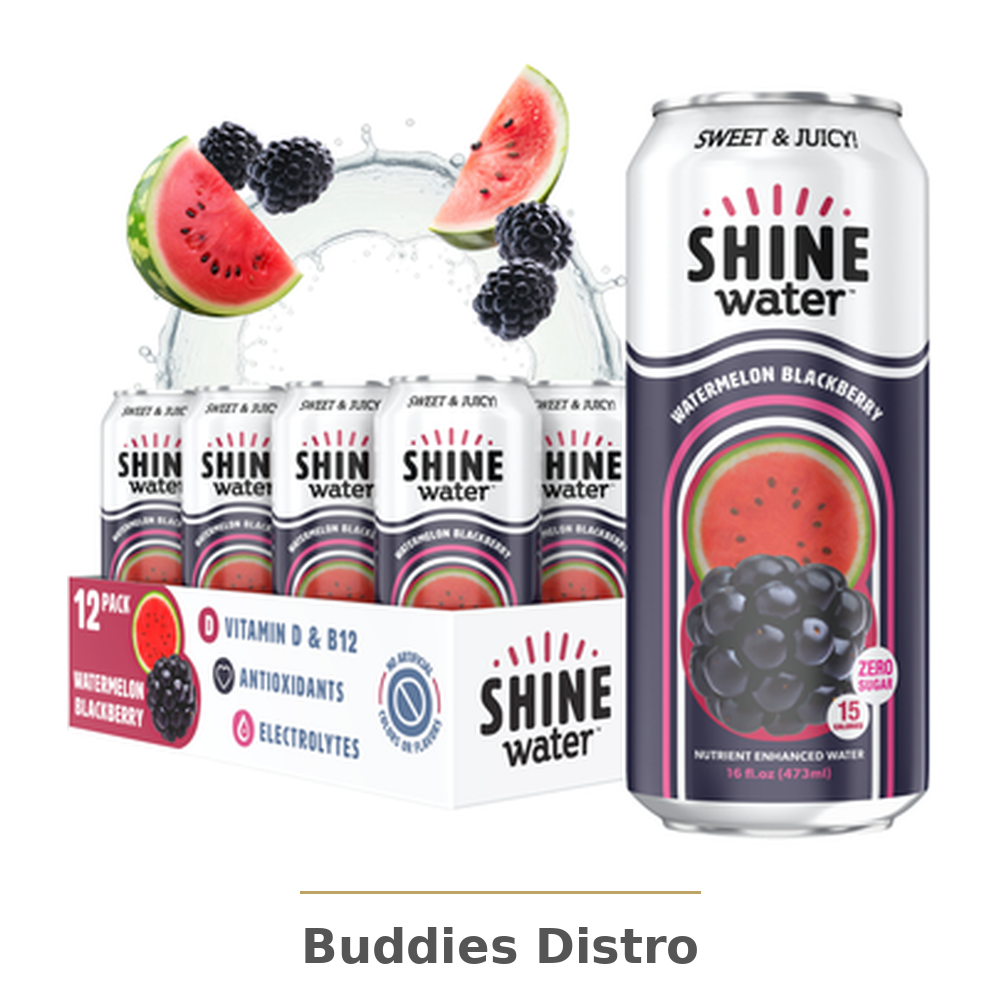 SHINE WATER WATER BLACK12/16OZ