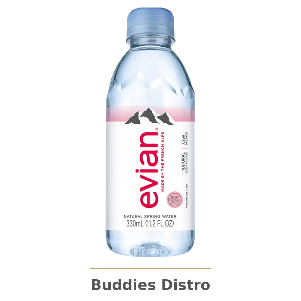 EVIAN WATER 330ML 24CT