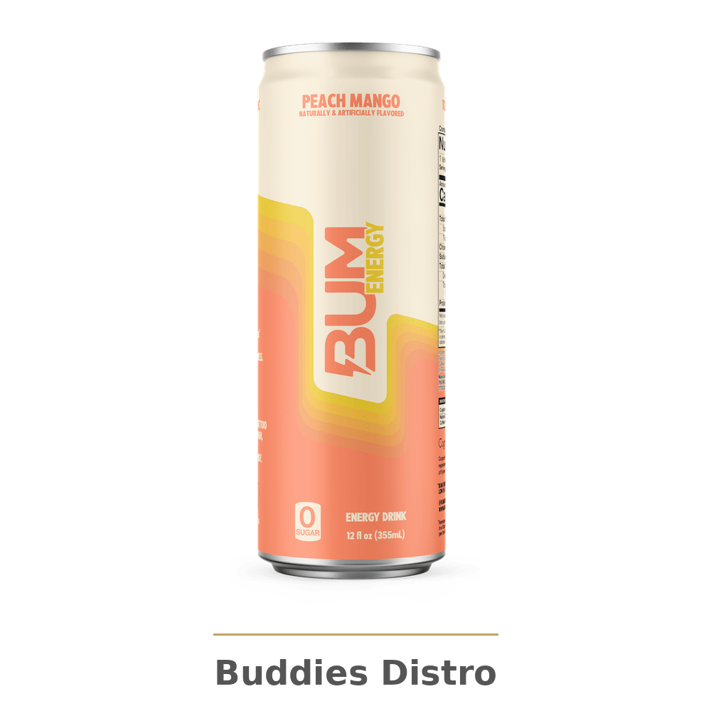 BUM ENERGY PEACH MANGO 12PK