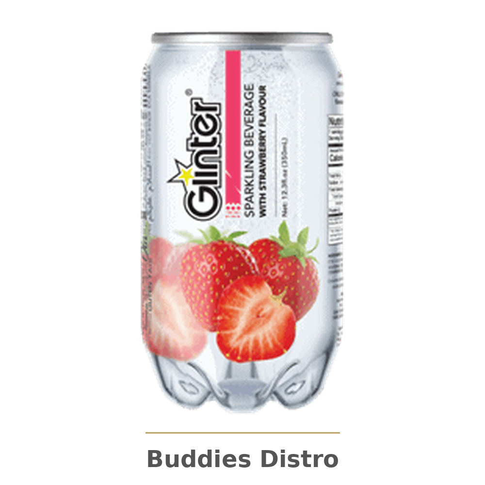 GLINTER STRAWBERRY 350ML 24CT