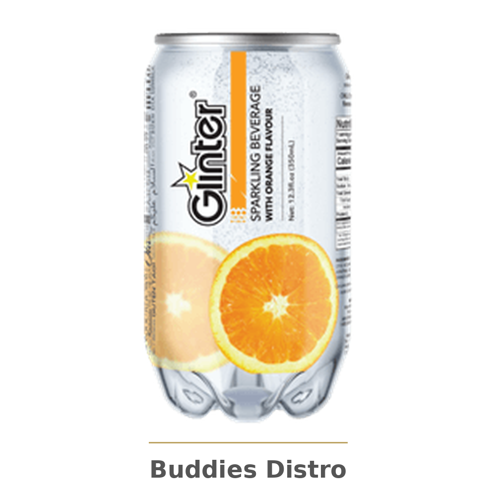 GLINTER ORANGE 350ML 24CT