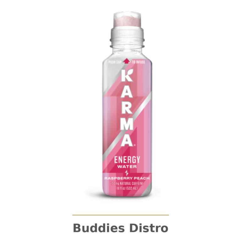 KARMA RASBERRY PEACH WATER18OZ