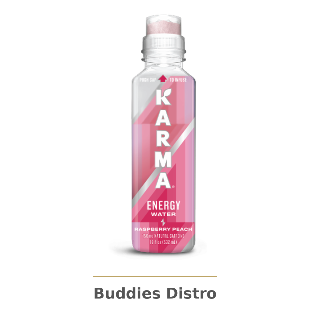 KARMA RASBERRY PEACH WATER18OZ