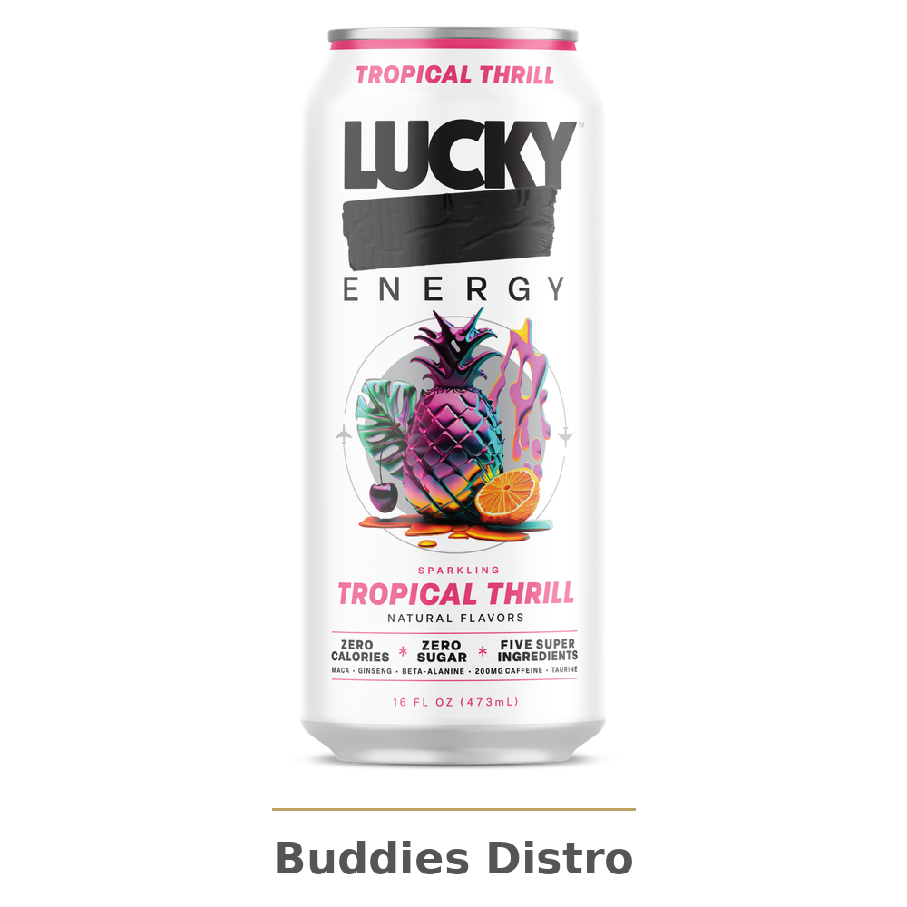 LUCKY ENERGY TROPICAL THR 16OZ