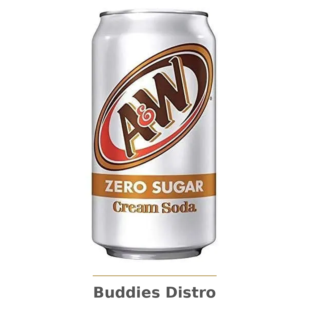 12 PK A & W ZERO CREAM SODA