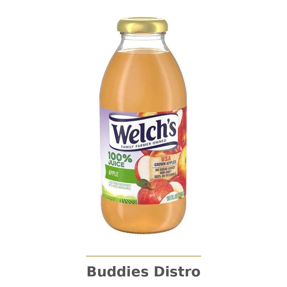 WELCHS 100% APPLE 16OZ 12CT