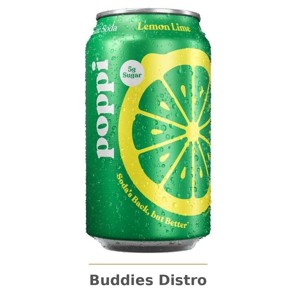 POPPI LEMON LIME 12OZ 12CT