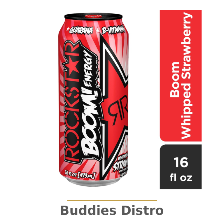 ROCKSTAR STRAWBERRY 16OZ 12PK