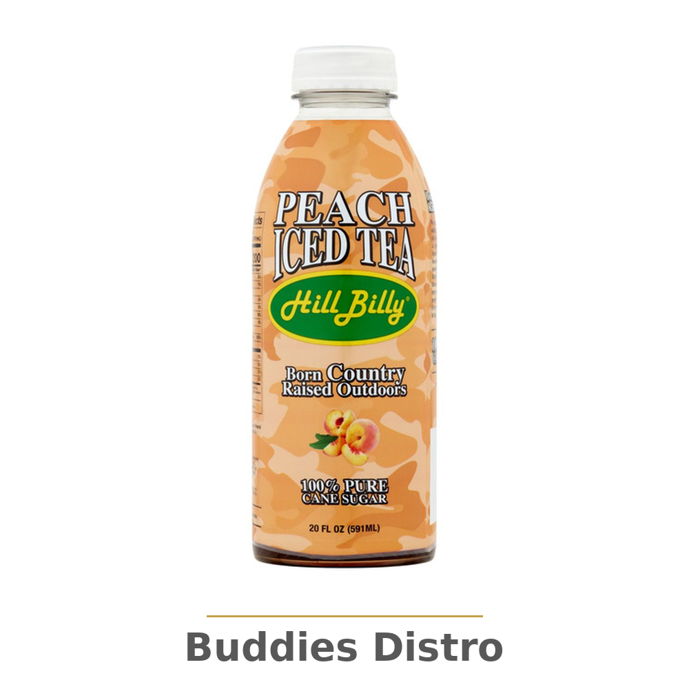 HILLBILLY PEACH TEA 20OZ/12PK