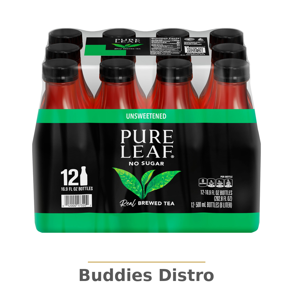 PURE LEAF UNSWEET 16.9OZ 12CT