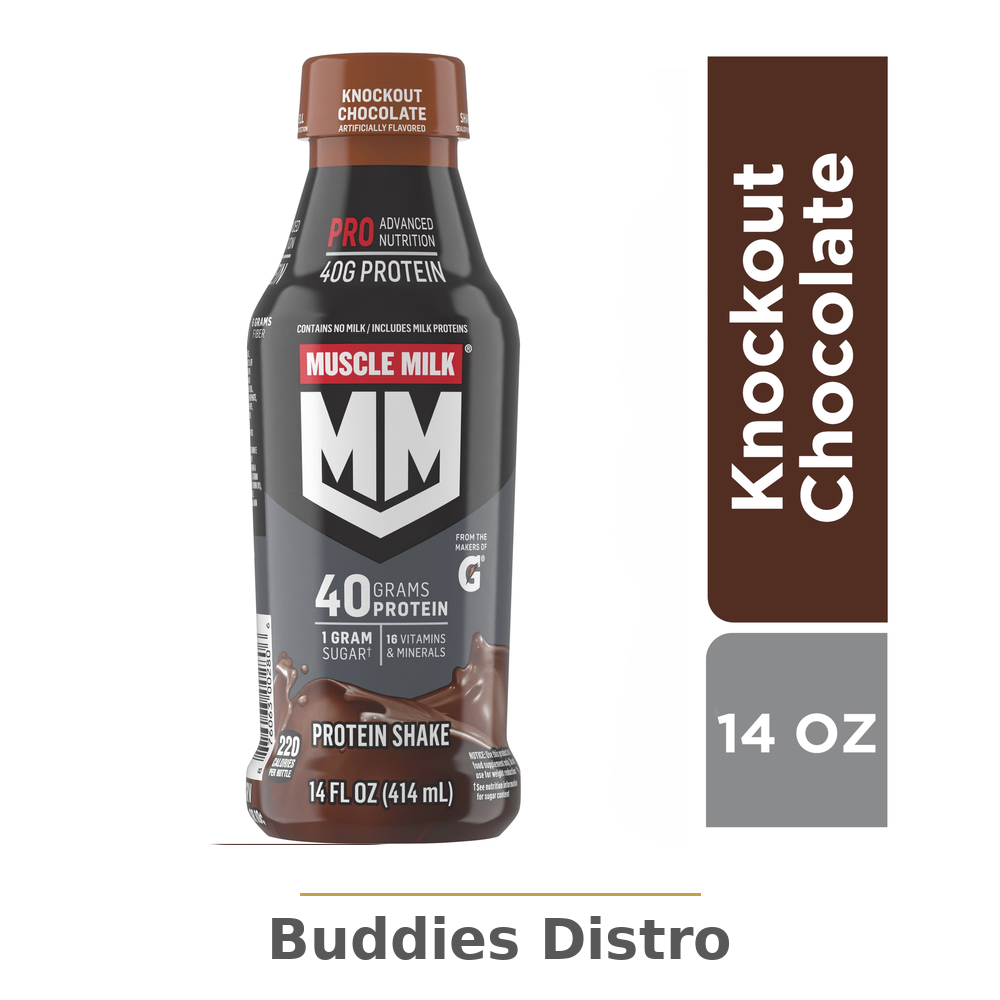MUSCLE PRO KNOCK CHOC 40G 14OZ