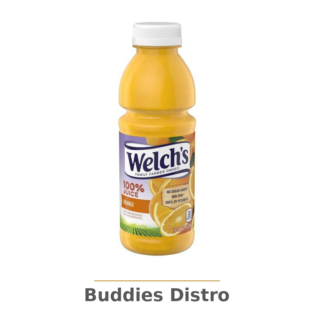 WELCHS 100% ORANGE 16OZ 12CT