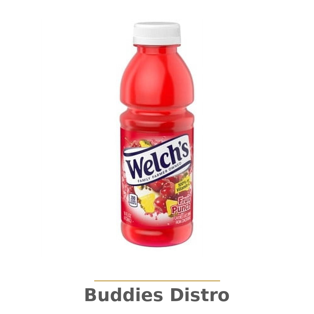 WELCHS FRUIT PUNCH JU 16OZ 12C