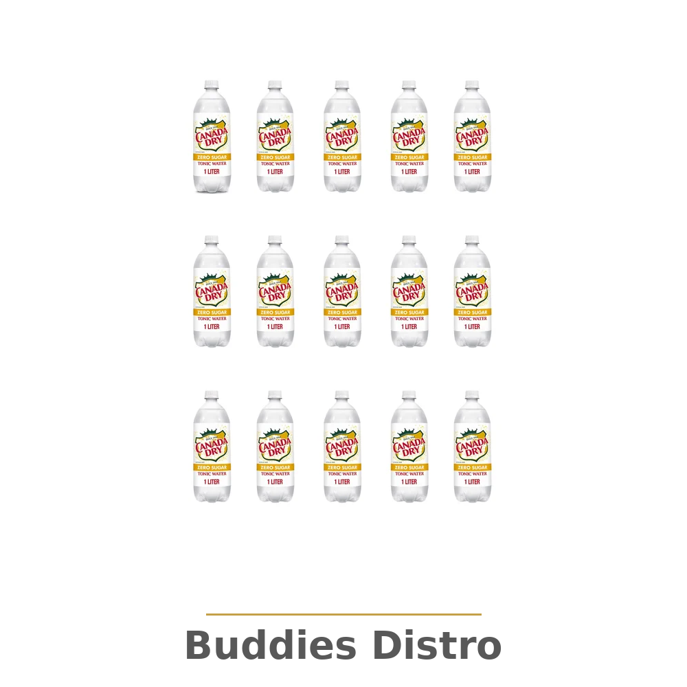 1 LITER ZERO TONIC WATER 15CT