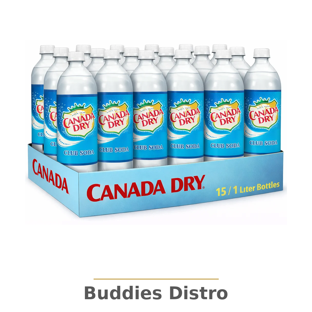 1 LITER CLUB SODA 15CT