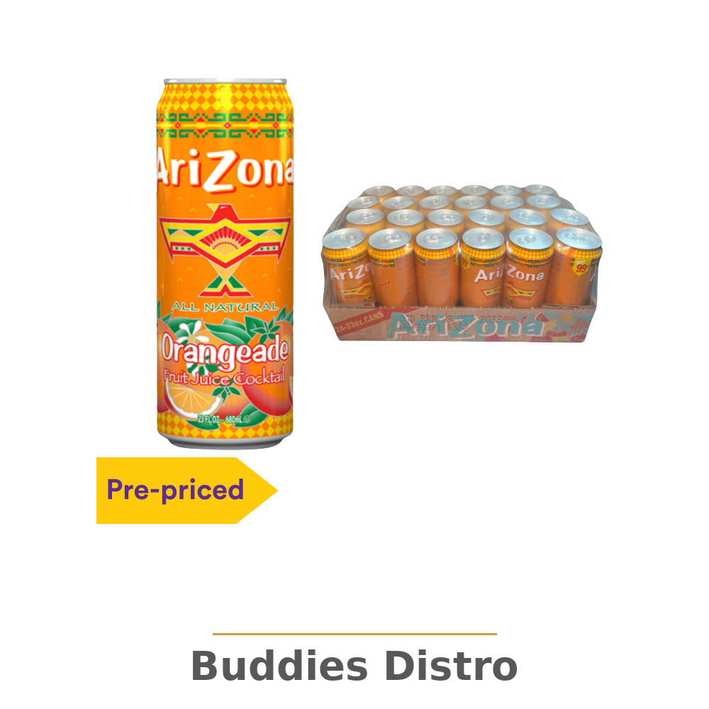 ARIZONA ORANGAD .99 22OZ/24 PK