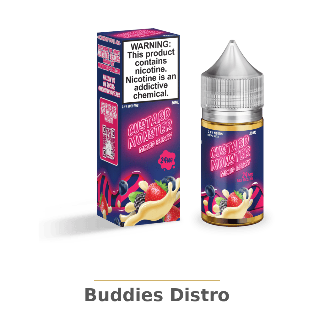 CUSTURD MNSTR MIXED BERRY 24MG