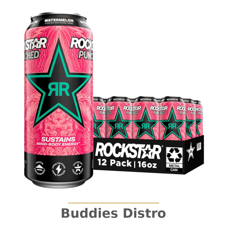 ROCKSTAR WATER PUNCH 16OZ 12PK