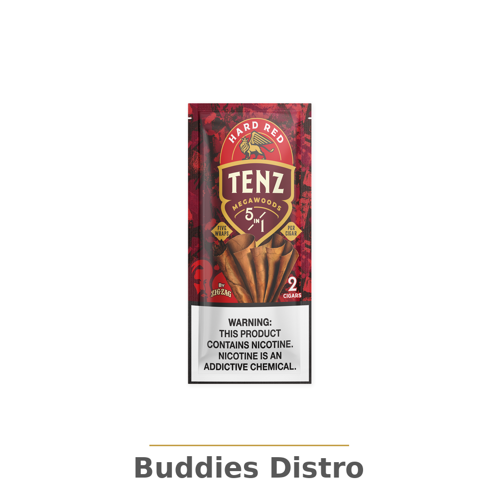 ZIG-ZAG TENZ HARD RED 8/2PK