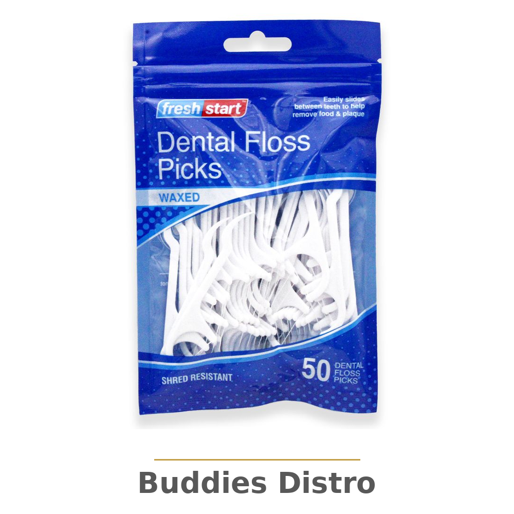 FRESH START DE FLOSS PICK 50CT