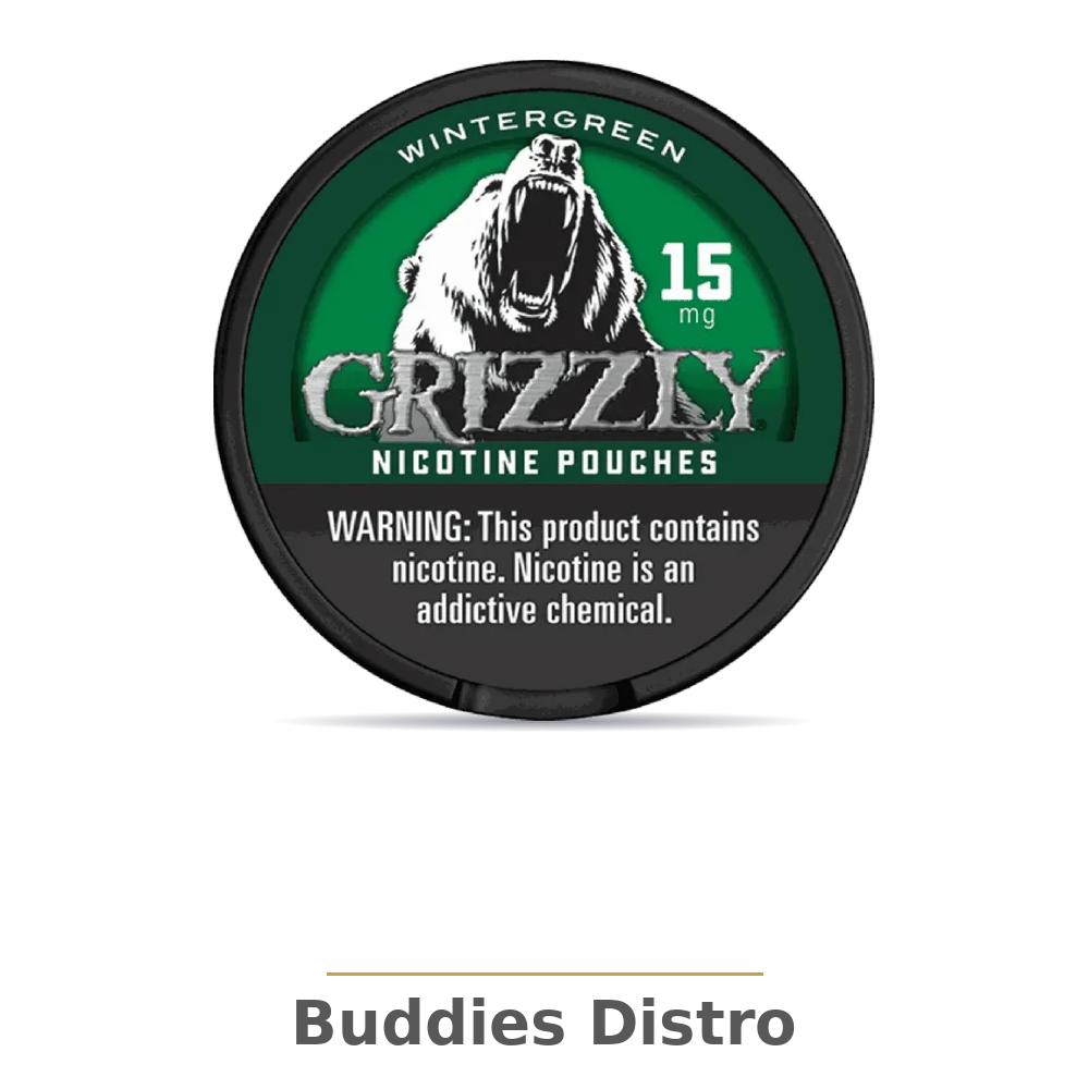 GRIZZLY NIC 15MG WINTERGREEN